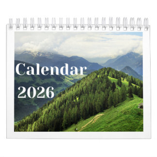 Calendário de Parede Montanhas Nebulosas 2026 | Na