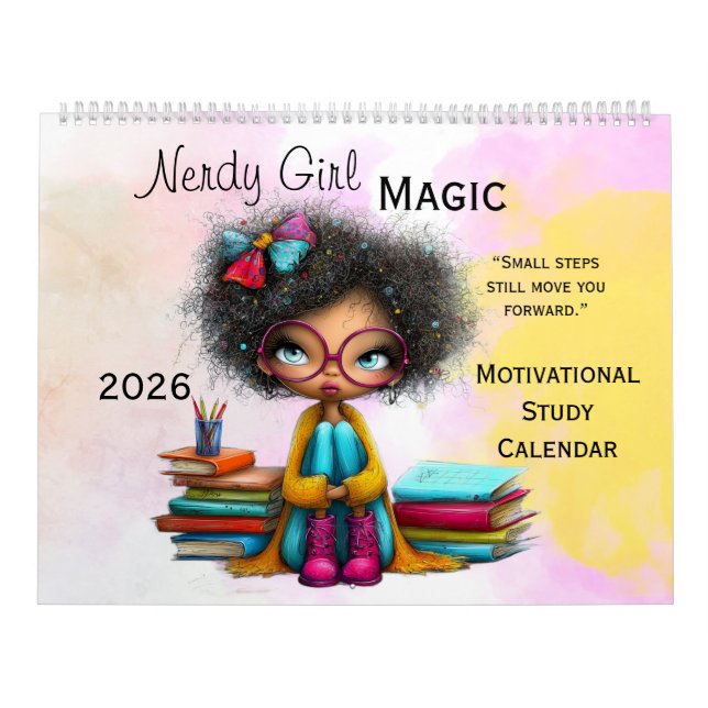 Calendário de Parede Motivacional para Meninas Int (Capa)