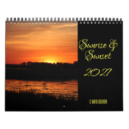 Calendário de Parede Nascer & Pôr do Sol 2027