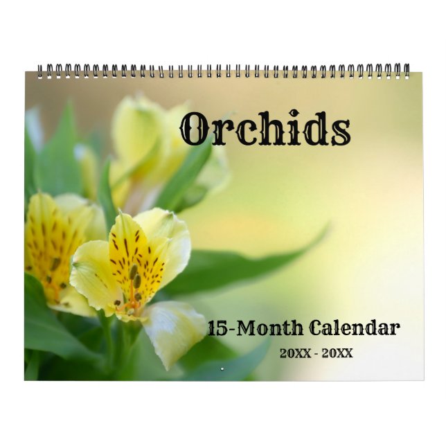 Calendário de Parede Orchids (Capa)