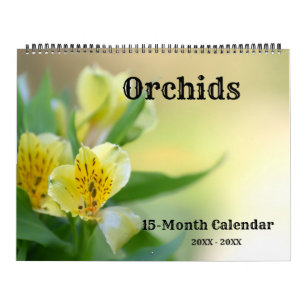 Calendário de Parede Orchids