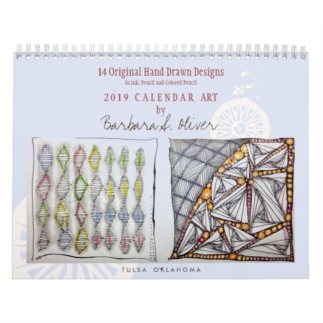 Calendário de parede original da arte (Capa)