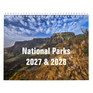 Calendário de Parede Parques Nacionais 2027 & 2028