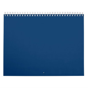 Calendário de Parede Personalizada Azul da Meia-No