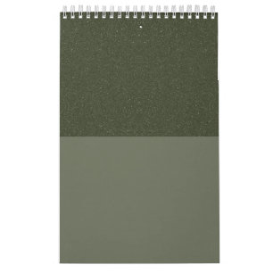 Calendário de Parede Personalizada Duo-Tone Verde