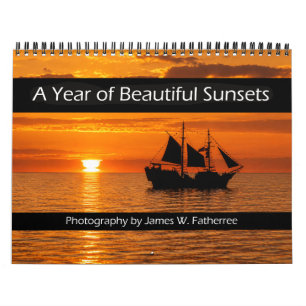Calendário de Parede Pôr do Sol por J. Fatherree