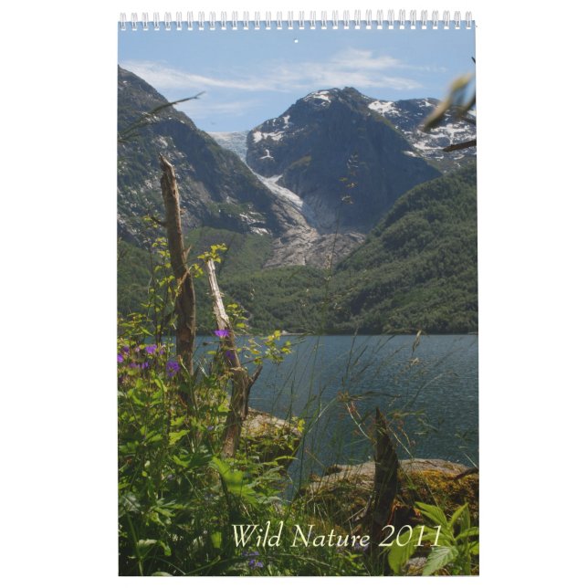 Calendário de parede selvagem da natureza (Capa)