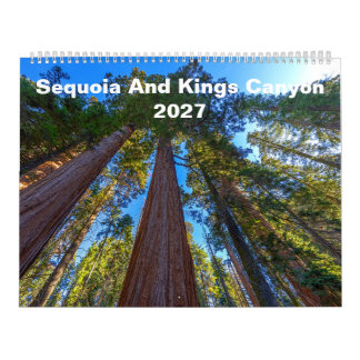 Calendário de Parede Sequoia e Kings Canyon 2027