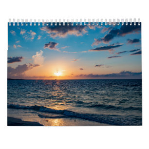 Calendário de Parede Sunset de Florida Beach