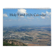 Calendário de Parede Terra Santa 2026
