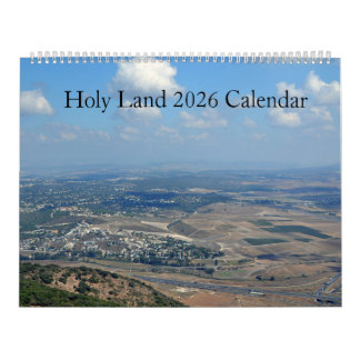 Calendário de Parede Terra Santa 2026