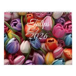 Calendário de Parede Tulipas 2026