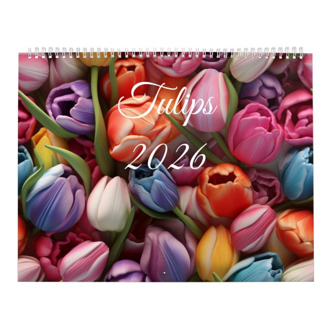 Calendário de Parede Tulipas 2026 (Capa)