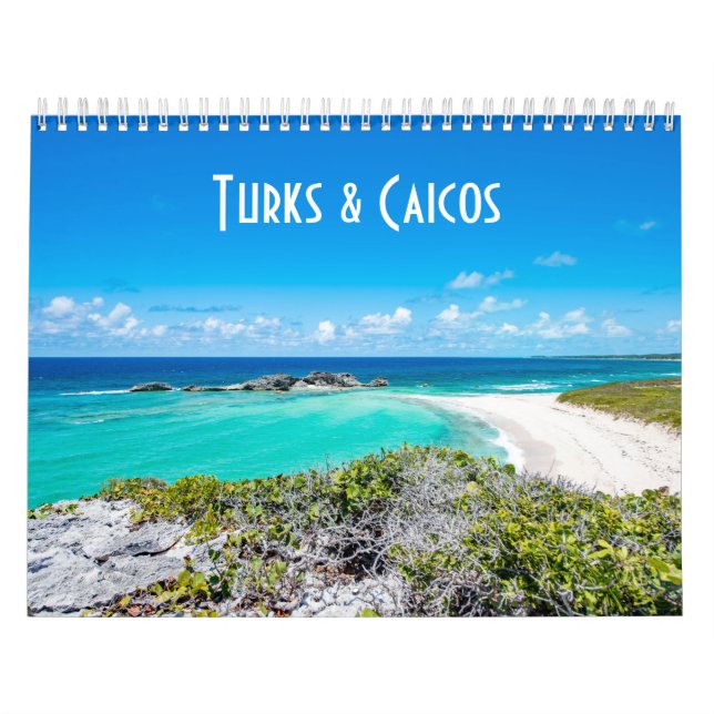 Calendário de Parede Turks e Caicos (Capa)