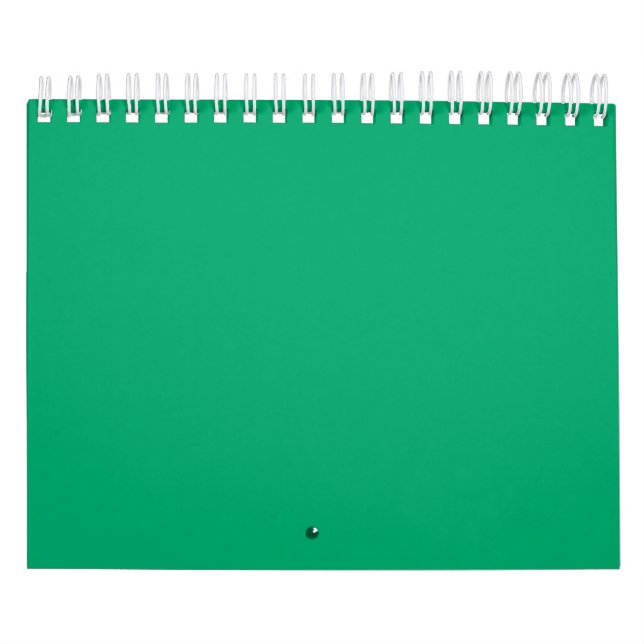 Calendário de Parede Verde Esmeralda - Design Pers (Capa)