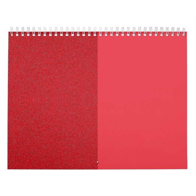 Calendário de Parede Vermelha de Tomate Espetado - (Capa)