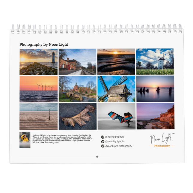 Calendário de Parede Wirral 2023 (Verso)