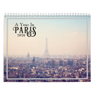 Calendário de Paris 2026 de Um Ano