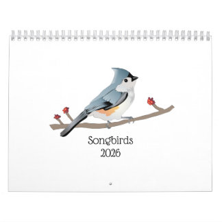 Calendário de Pássaros Cantores