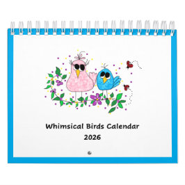 Calendário de Pássaros Caprichosos de 2026 . . .