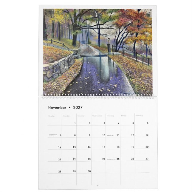 Calendário de Pastéis Apaixonados de Michael White (Nov 2027)