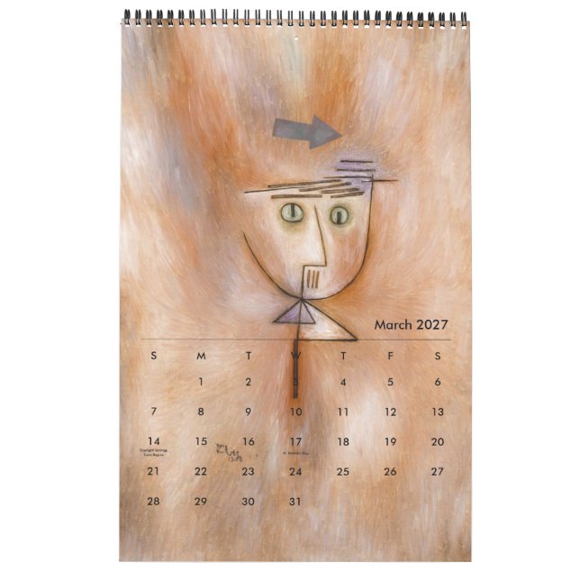 Calendário de Paul Klee (Mar 2027)