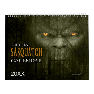 CALENDÁRIO DE PÉ-DE-MAIÚSCULA SASQUATCH - VOLUM