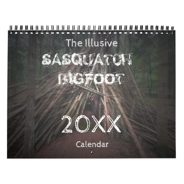 CALENDÁRIO DE PÉ-DE-PÉ-DE-MAIÚSCULAS SASQUATCH (Capa)