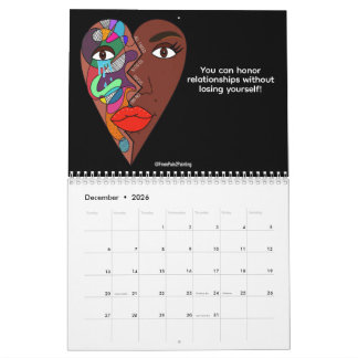 Calendário De Pintura 2026: Do Sofrimento à Arte