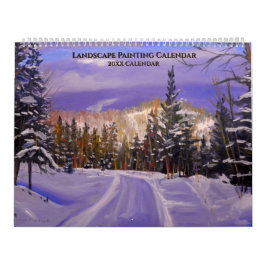 Calendário de Pintura de Paisagem Cênica para Qual