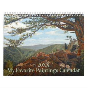 Calendário de Pinturas a Óleo Favoritas para Qualq