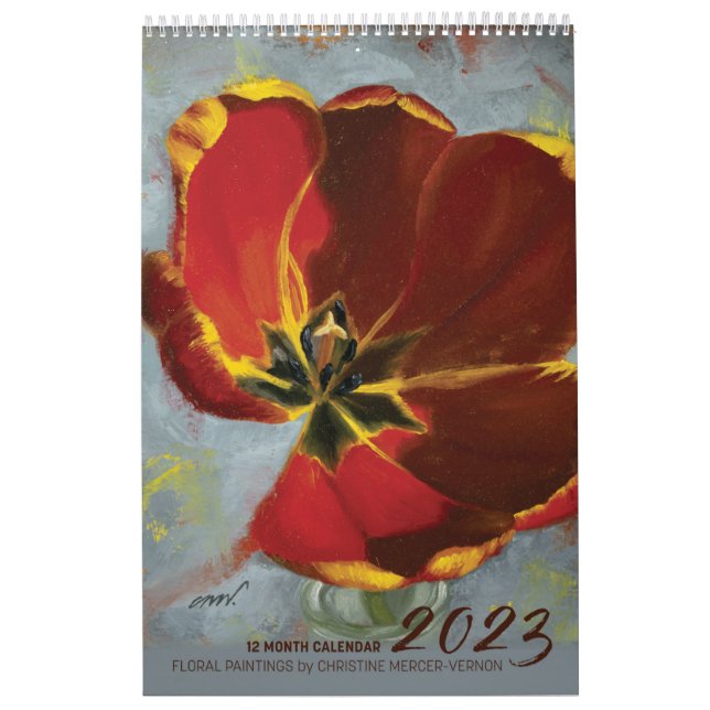 Calendário de Pinturas de Flor 2023 (Capa)