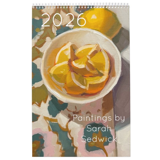 Calendário de Pinturas de Sarah Sedwick 2026 (Capa)