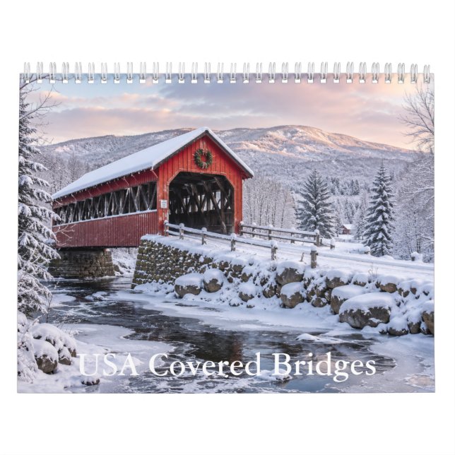 Calendário de Pontes Cobertas dos EUA (Capa)