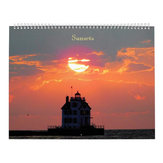 Calendário de Pôrs do sol do Lago (Capa)