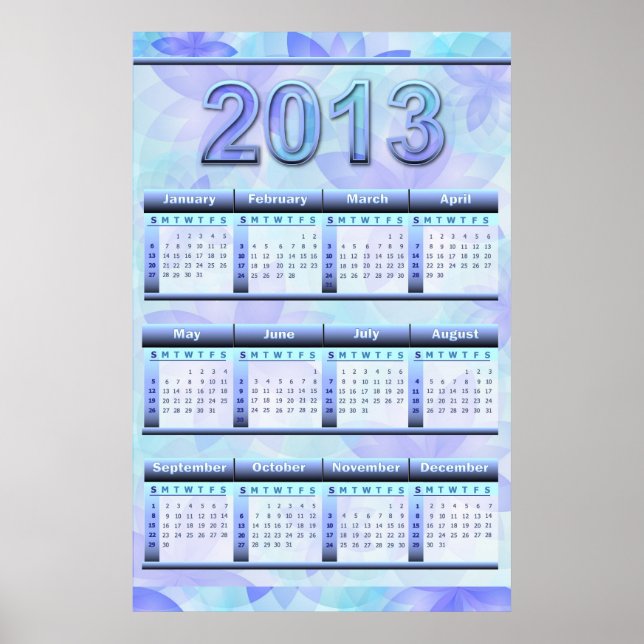 Calendário de Poster 2013 (Frente)
