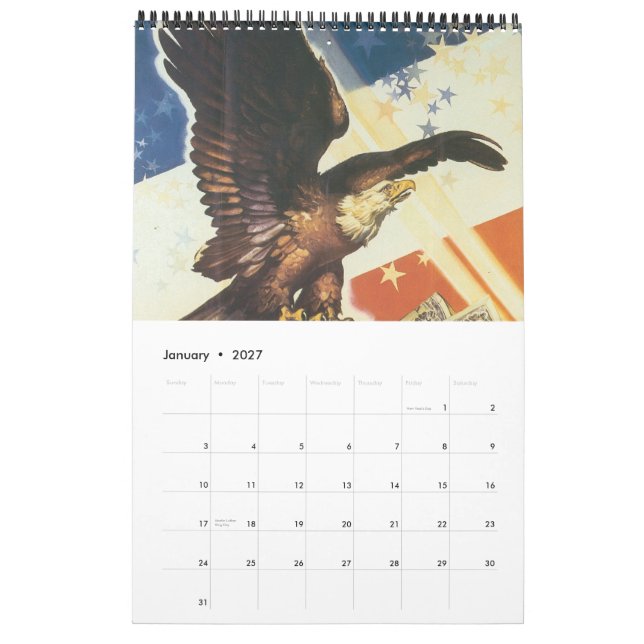 Calendário de Poster da Guerra Mundial 2012 (Jan 2027)