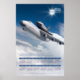 Calendário de Poster Homenagem ao Antonov An-225 M