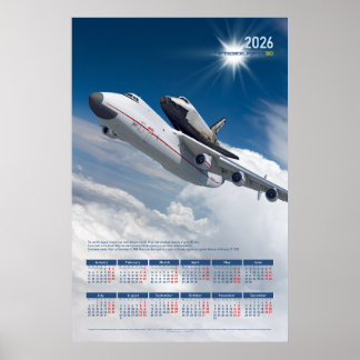 Calendário de Poster Homenagem ao Antonov An-225 M
