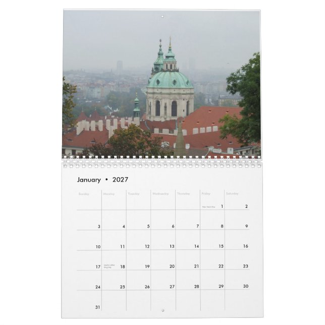 Calendário de Praga 2012 (Jan 2027)