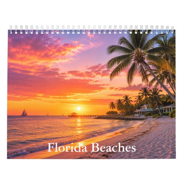 Calendário de Praias da Flórida  (Capa)