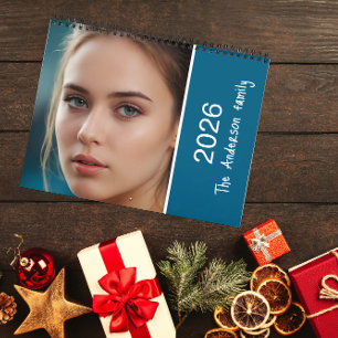 Calendário de presentes da família de fotos