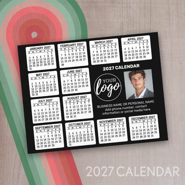 Calendário de Publicidade de 2027 em Folha de Pape (2027 Calendar)