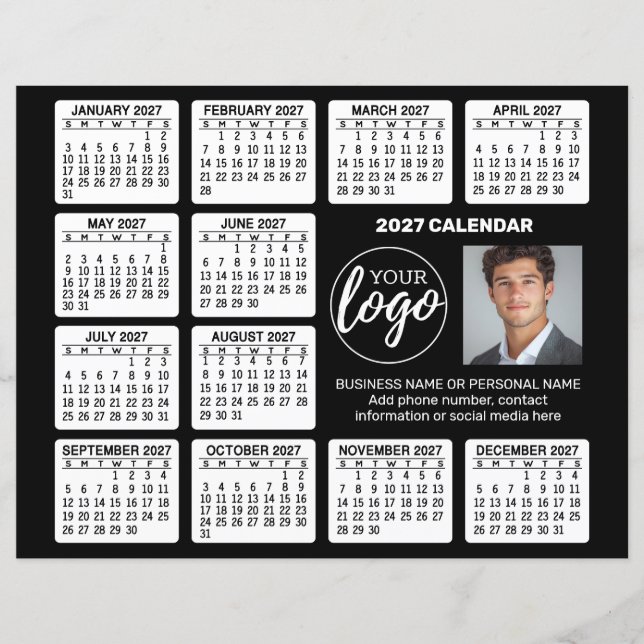 Calendário de Publicidade em Folha de Papel (Frente)