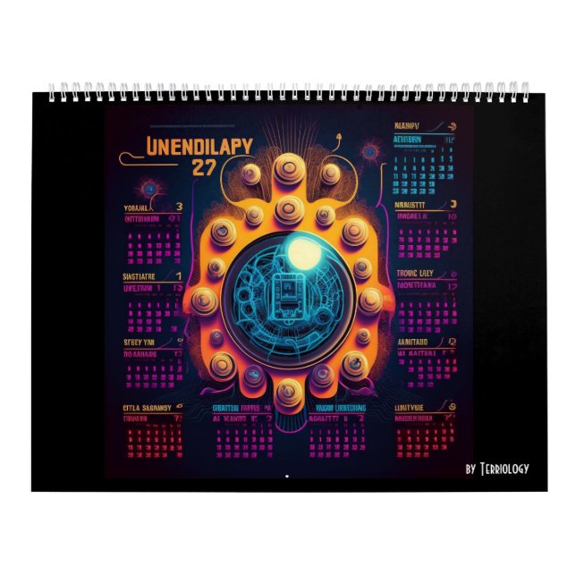 Calendário de Qualquer Ano do Universo Paralelo (Capa)