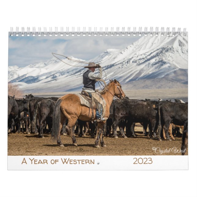 Calendário de Ranching do West Cowboy (Capa)