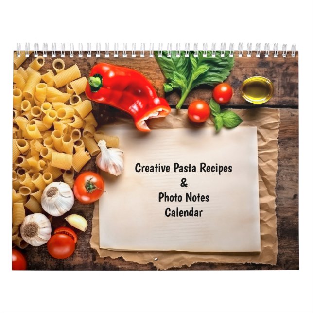 Calendário de Receitas Criativas de Massa e Notas  (Capa)