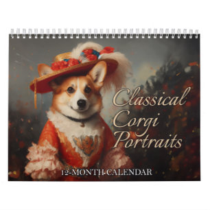 Calendário de Retratos Clássicos de Corgi