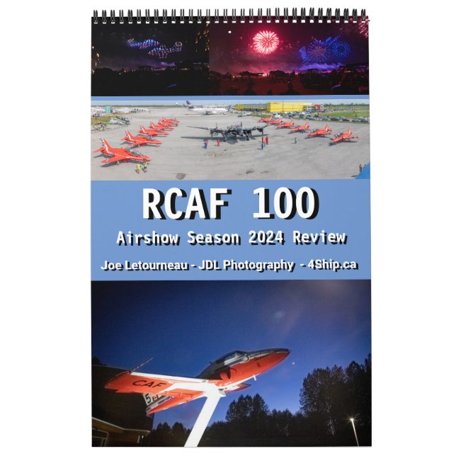 Calendário de Revisão de 2024 da Airshow RCAF 100 (Capa)
