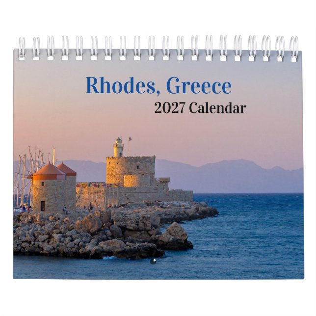 Calendário de Rodes, Grécia 2026 (Capa)